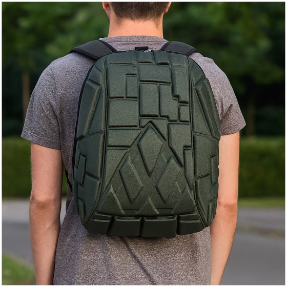 Stylischer Rucksack mit Hartschalen-Optik Ideal für Alltag, Schule und Reisen 
