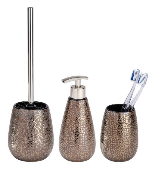 Bad-Accessoire-Set Mod. Marrakesh 3-teilig, aus Keramik 
