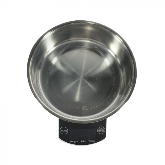 Digitale Küchenwaage mit Edelstahlschüssel Präzise Haushaltswaage 
