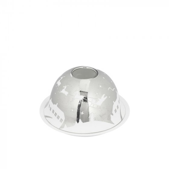 Dome Silber Fliegender Santa Schlitten