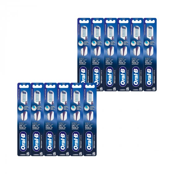 Oral B Pro Clean Prothesenbürste Clinical Cross Action 12er Pack 
