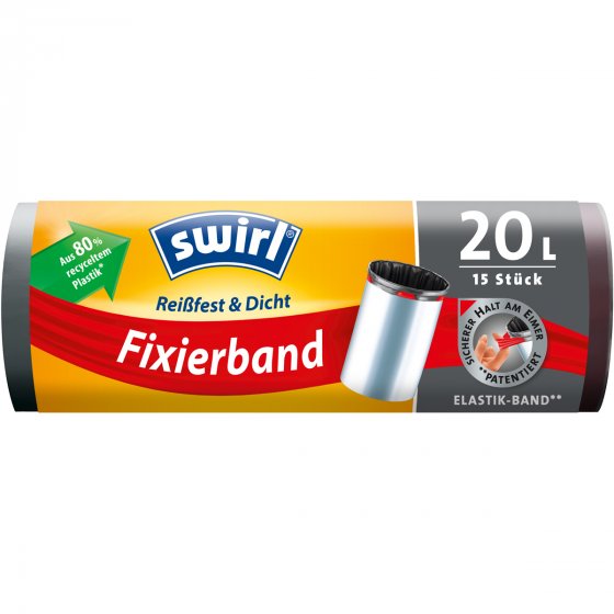 Swirl 20l Fixierband-Müllbeutel 