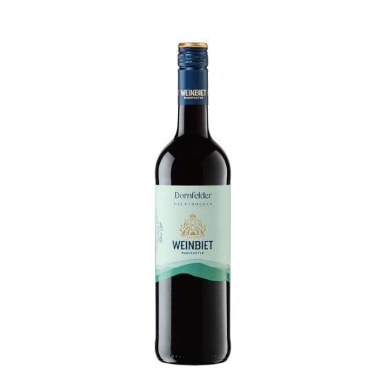 Weinbiet Manufaktur fruchtiger Dornfelder Rotwein halbtrocken 750ml 