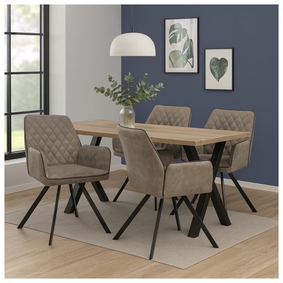 Esszimmerstuhl Tumalo Braun 2er-Set 