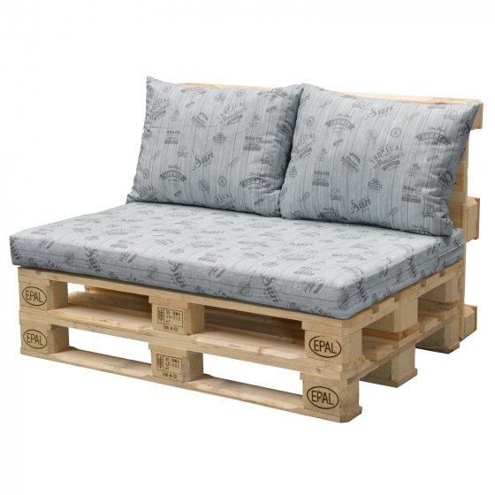 Palettenkissen - Set Grau 