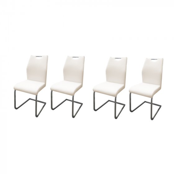 Schwingstuhl 4er-Set Nelly Cremeweiß 