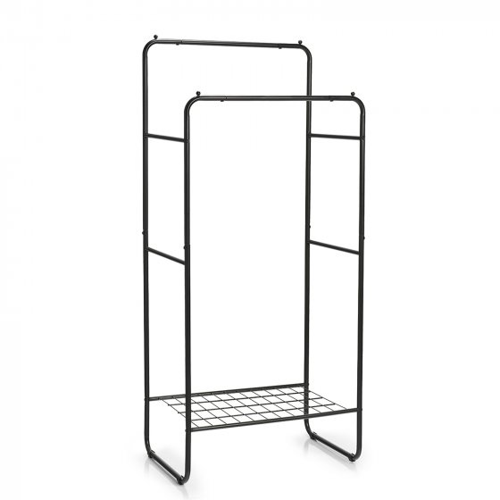 Kleiderständer, schwarz Metall 