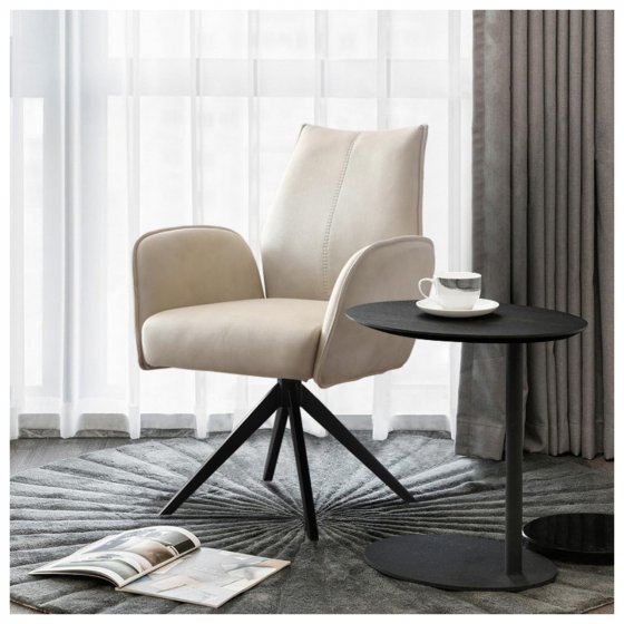 Stuhl mit Armlehnen und Drehbar Edward 