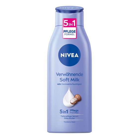 Nivea Körpermilch soft 5in1 Pflegeformel samtweiche Feuchtigkeit 400ml 