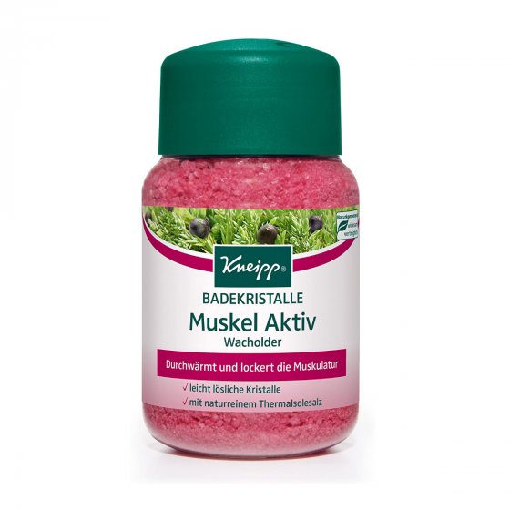 Badekristalle Muskel Aktiv Wacholder Durchwärmt und lockert 500g 