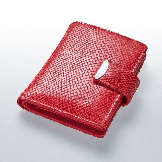 Damen-Lederbörse Rot