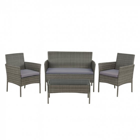 Gartenmöbel Grau 4-teiliges Set Wiebke 