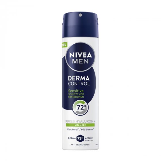 Nivea Men Deo Spray Derma Control Sensitive 72h Packung 150ml 