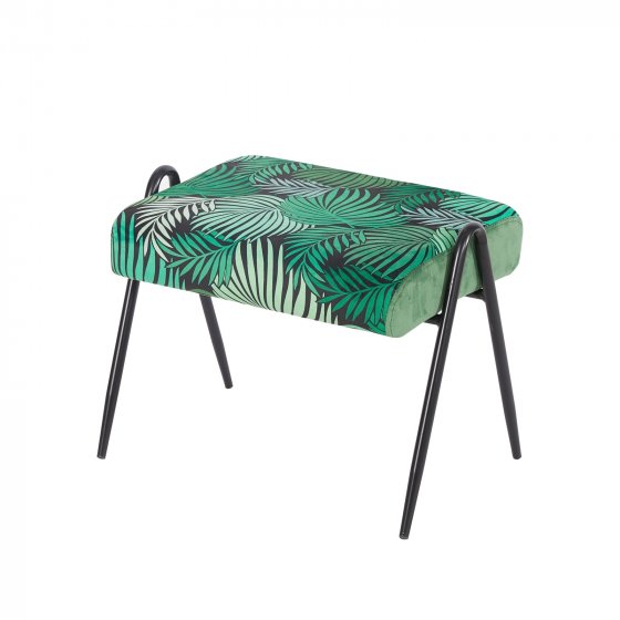 Polsterhocker B/H/T 55 x 42 x 39 cm Olean Leaf Grün