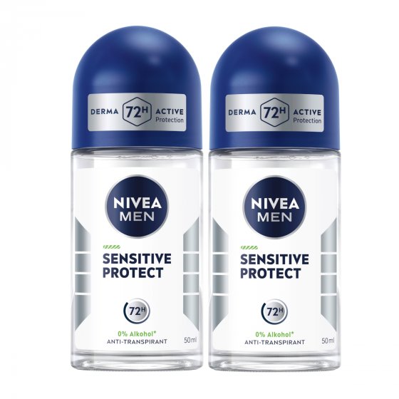 Nivea Men Sensitive Protect Anti Transpirant Roll On 50ml 2er Pack 