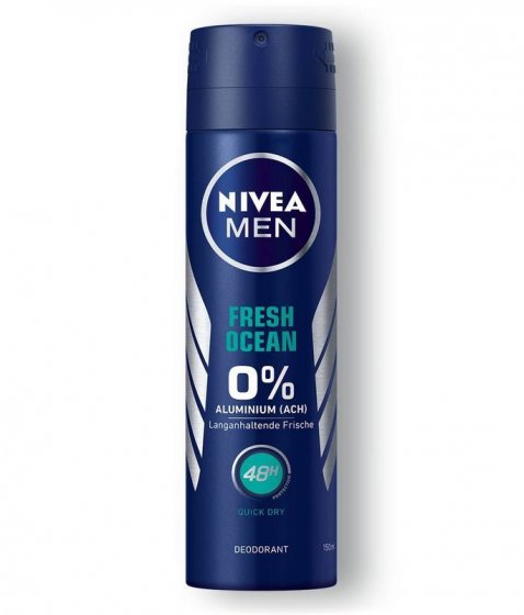 Nivea Men Deo Spray Fresh Ocean 48h Schutz langanhaltende Frische 150ml 