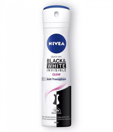 Nivea Deo Spray Invisible for Black & White Clear 48h effektiver Schutz 150ml 