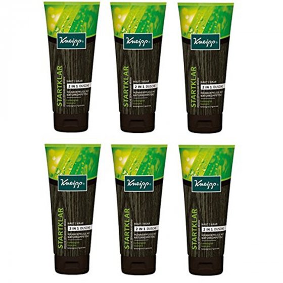 Kneipp 2in1 Männer Dusche Startklar Lemongras Guarana 200ml 6er Pack 