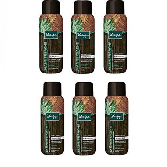 Kneipp Aroma-Pflegeschaumbad Männersache, 6er Pack (6 x 400 ml) 