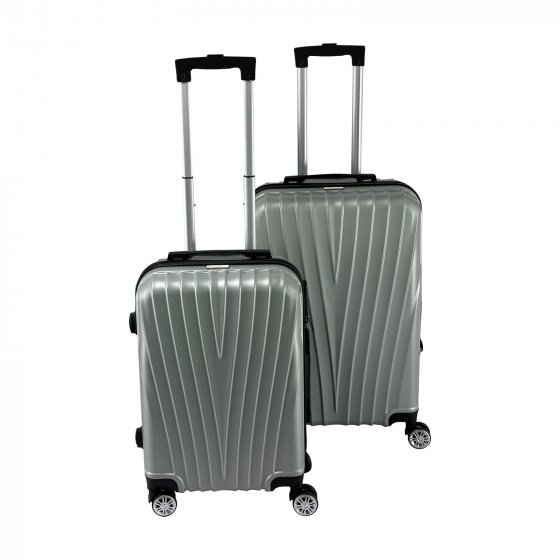 Kofferset 2-teilig High Level Silber