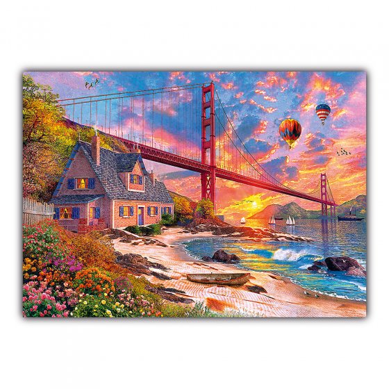Holz-Puzzle „Sonnenuntergang” 