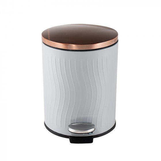 Abfalleimer 12 Liter Grau/Kupfer Jannik 