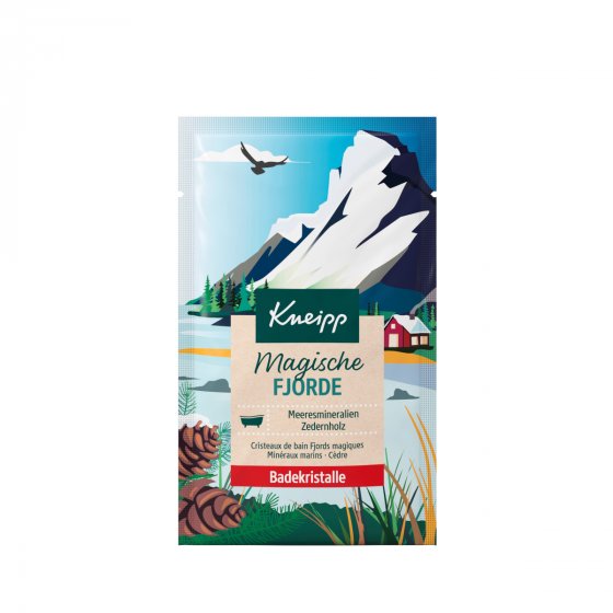 Kneipp Badekristalle Magische Fjorde mit Zedernholzöl Packung 60g 