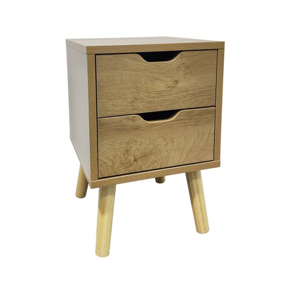Nachttisch 2 Schubladen Thekla Baumscheibe 