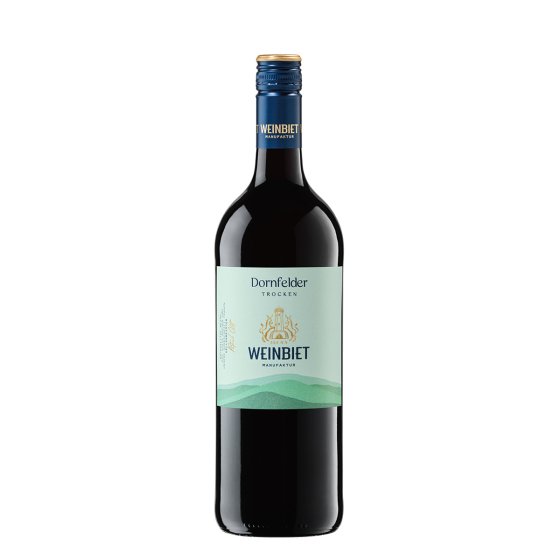 Weinbiet Dornfelder Rotwein trocken mit einem beerigen Duft 1000ml 