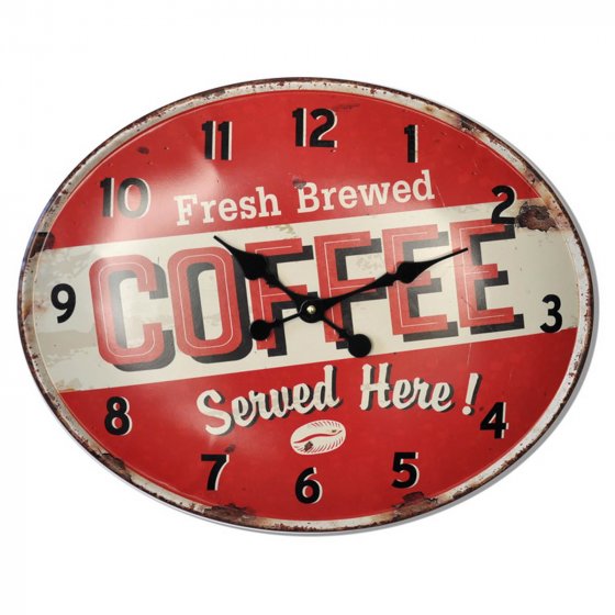 Wanduhr Coffee
