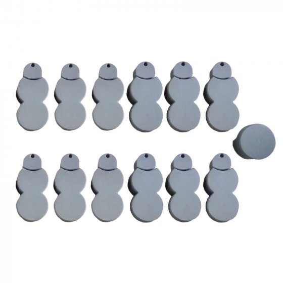 Beetumrandung Nessa Palisade 12-teilig Grau 