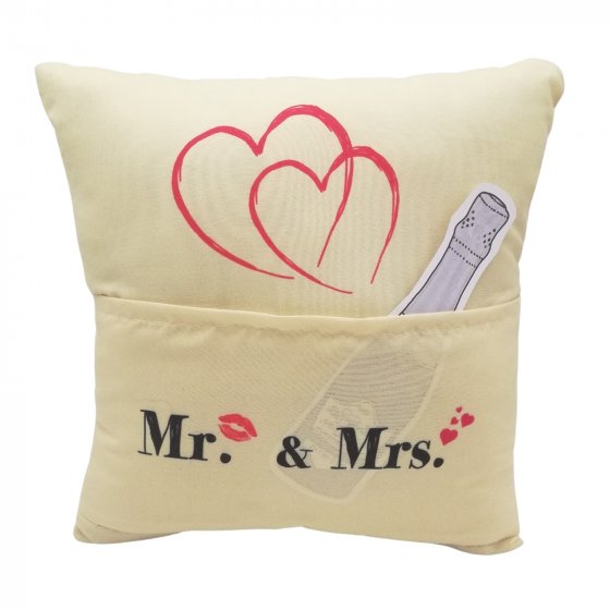 Geschenk zum Befüllen Kissen "Mr. Mrs"