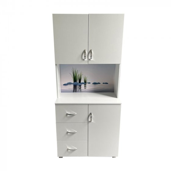 Badschrank Blanca Wellness Motiv Steine