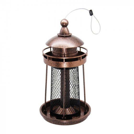 Vogelfutterspender Nessa Leuchtturm Metallic Gold 