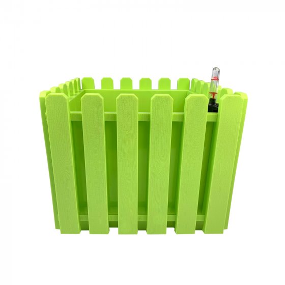 Blumentopf mit Wasserspeicher Nessa eckig grün 