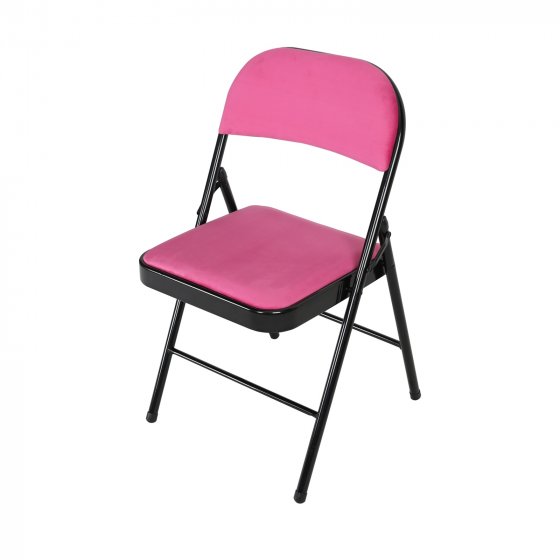 Klappstuhl Velvet Gestell Schwarz
