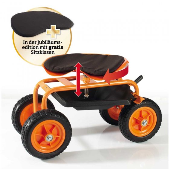 Rollbarer Arbeitssitz mit Bremse 