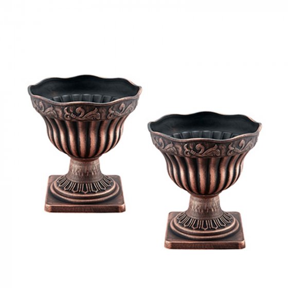 Blumentopf 2er Set Nessa Bronze
