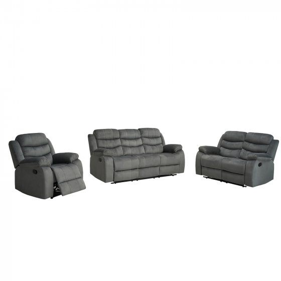 Sofagarnitur Grau Kirwall