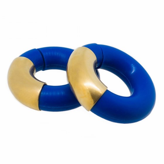 Creolen 925/- Sterling Silber Silikon 