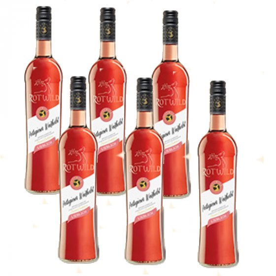 Rotwild Portugieser Weißherbst Rosewein lieblich 750ml 6er Pack 