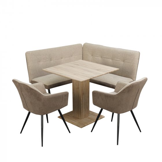 Sitzgruppe Taupe/Cord Joschka 