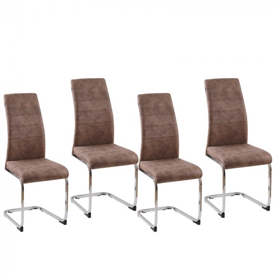 Schwingstuhl SallyC Braun 4er 