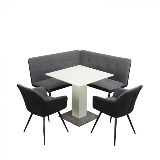 Sitzgruppe Anthrazit/Grau/Weiß Joschka 