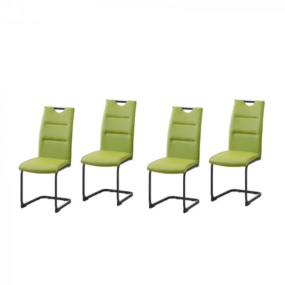 Schwingstuhl 4er Set PU grün DannyP 