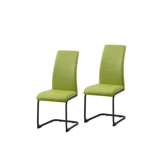Schwingstuhl 2er Set PU grün SallyP 