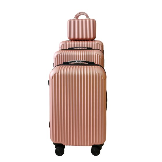 Hartschalenkoffer 4er-Set Frenzi Rosegold 