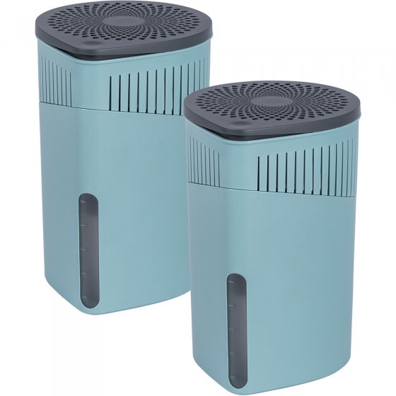Raumentfeuchter Mod. Drop Türkis 1000 g 2er Set, für Räume bis ca. 80 m³