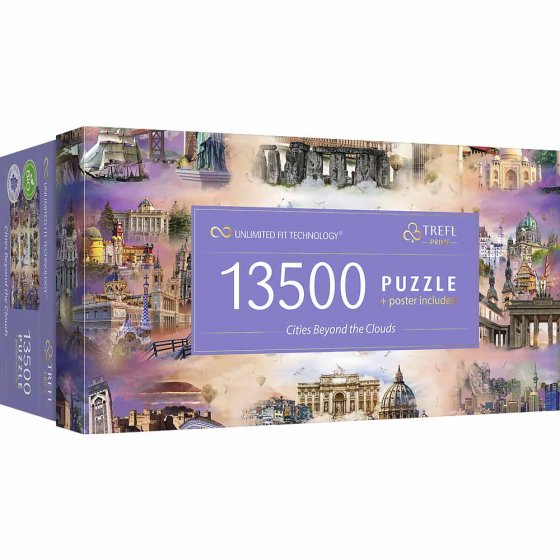 Premium-Puzzle „Städte über den Wolken” 