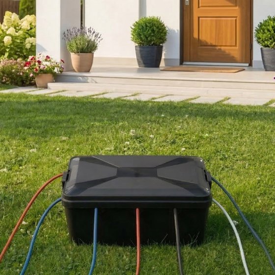 Kabelverlängerungsschutzbox für den Außenbereich 